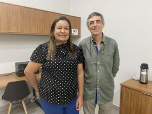 Profa Glauciana Teles (UVA) e Prof. João Ferrão (UL)